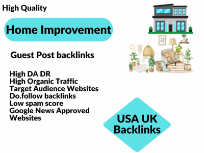 High DA Guest Post Home Decor Garden Real Estate Backlinks