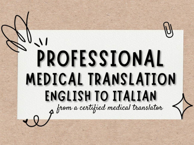 Professional Medical Translation from English to Italian