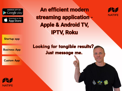Streaming App Developer | Android TV, IPTV, Roku | Swift developer | Kotlin