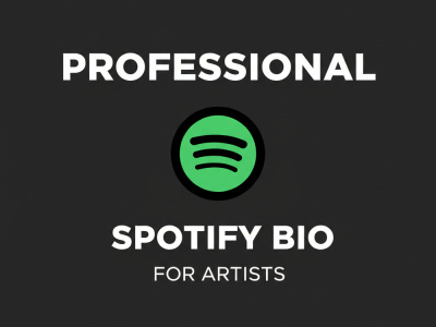 I will write a pro, data-driven bio for your Spotify artist profile