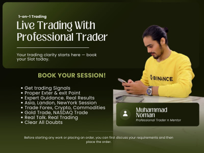 Live trading session with professional trader