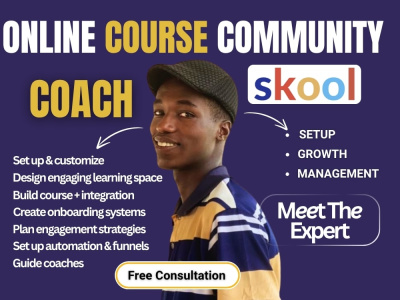 Skool Course Creator Skool Community Manager for Coaching Business Program