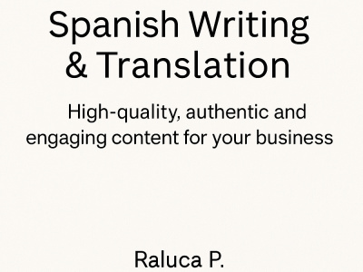 Original, natural and engaging Spanish texts for your blog or website