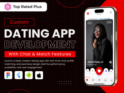 A dating app like Tinder or Bumble using Flutter for iOS and Android