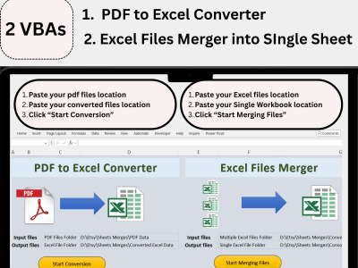 Data Automation: Bulk PDF to Excel & Excel Consolidation VBA