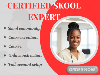 Skool online course,skool community,content creation and optimization