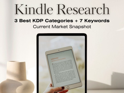 3 Best Kindle Categories + 7 High-Potential Keywords for Your Idea or Book