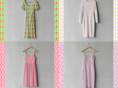 Seamless Repeat Pattern Design for Fabric, Packaging, or Digital Use