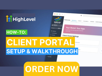 GHL Client Portal Membership Site HighLevel Booking Website GHL FunnelSetup