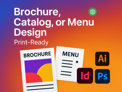 Brochure, Catalog, or Menu Design (Print-Ready)