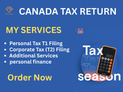 Canada tax return filing for personal t1 or corporate t2