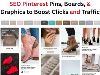Eye Catching SEO Pinterest Pins, Board, and Graphics to boost clicks