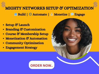 A professional Mighty Networks setup with courses, automation, monetization