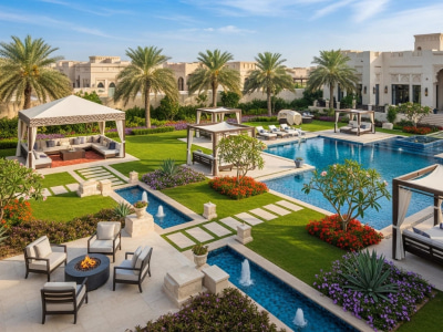 Modern Villa Garden Design | 3D Landscape & Outdoor Visualization