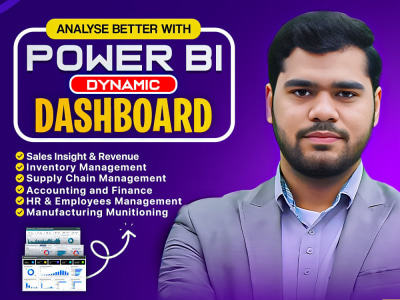 Dynamic power bi dashboards & interactive reports visualization
