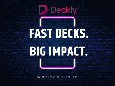 Investor Pitch Deck in 72 Hours | Fast Decks. Big Impact.