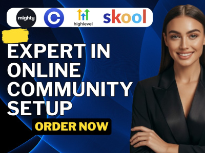 Skool online course, skool community, skool account setup and optimization