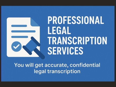 Accurate, confidential legal transcription
