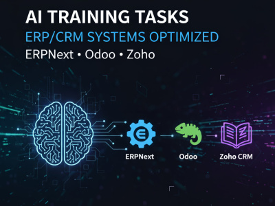 AI training tasks for ERP/CRM systems like ERPNext, Odoo, or Zoho