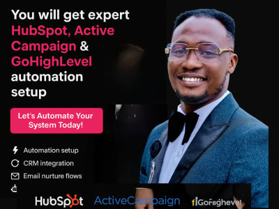 Expert HubSpot, ActiveCampaign & GoHighLevel automation setup