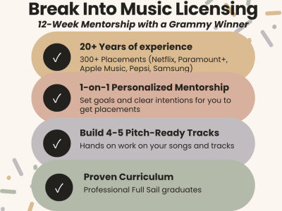 12-Week Sync Music Production Mentorship Program