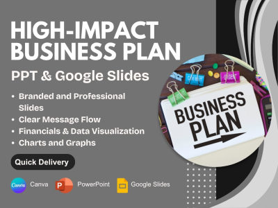 Professional Business Plan with Strategy, Research, and Financial Overview