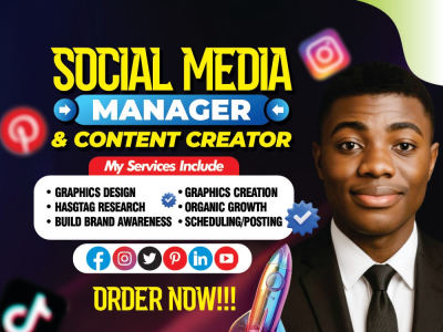 Social Media Marketing Management | Social Media Manager | Content creation