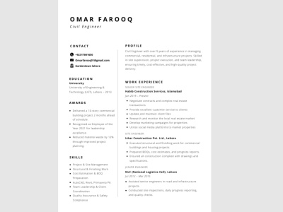 CV/resume templates resumes & cover letters