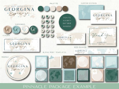 A stunning brand identity package including logo design
