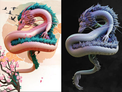 A high-quality 3D animals & Creatures  character from your  reference .