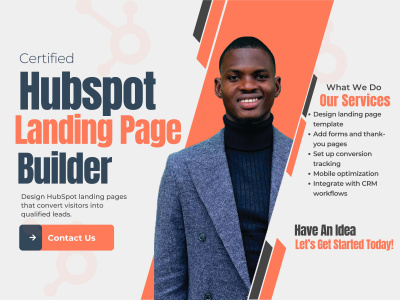 HubSpot landing page fully integrated with forms, automation, and tracking