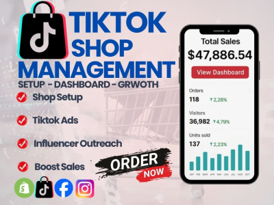 Tiktok shop 6 figure business in 180 days, tiktok shop management