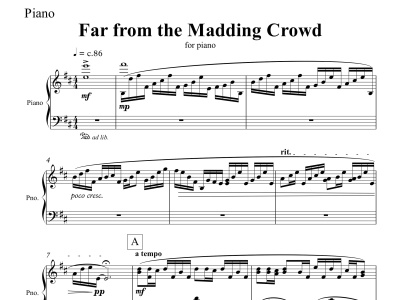 A high-quality professional music transcription - PDF, SIB, MIDI, MusicXML