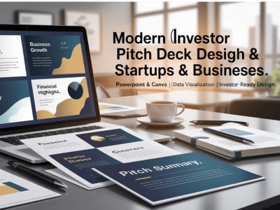 Modern Investor Pitch Deck Design for Startups & Businesses