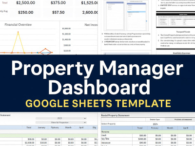 Property Manager Dashboard in Google Sheets