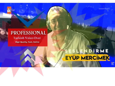 A professional Turkish voice-over