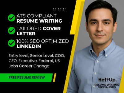 Expert Resume Writer, ATS optimized Resume, Cover Letter & LinkedIn profile