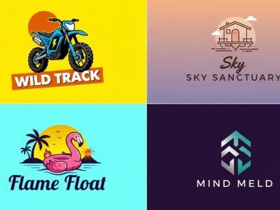 A premium brand identity design (logo + system)