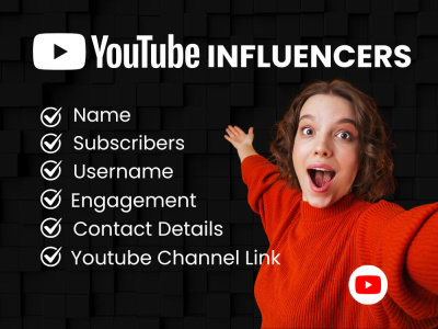 Youtube Influencers for Influencers Marketing I Lead Generation