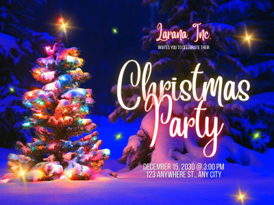 An invitation design for Birthday, Wedding, Baby shower, Christmas Party