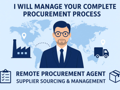 Manage your complete procurement process as your remote sourcing agent