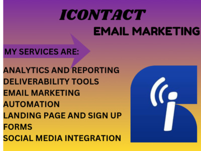 A well designed and automated iContact email marketing campaign
