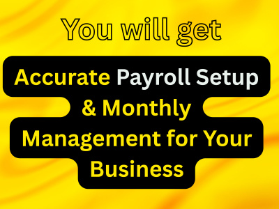 Accurate Payroll Setup & Monthly Management for Your Business