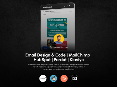 Email Design & Code | MailChimp | HubSpot | Pardot | klaviyo