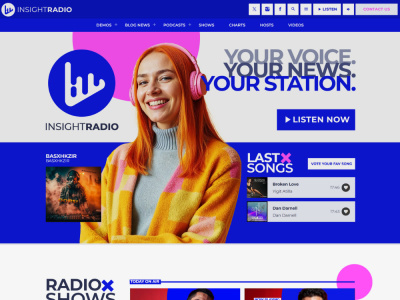 Radio station website, Radio website, Podcast , Music Streaming website