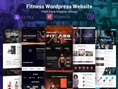 Professional fitness, yoga, gym, workout wordpress website
