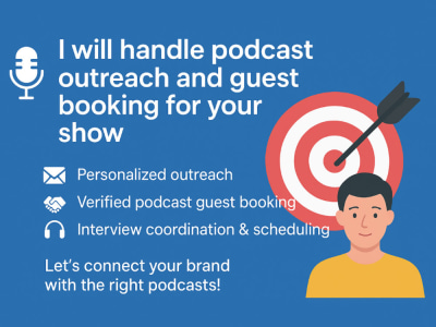 Podcast Guest Booking and podcast outreach