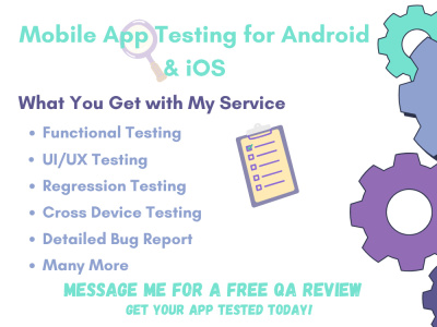 Mobile App QA Testing for iOS & Android (Functional + Regression Testing)