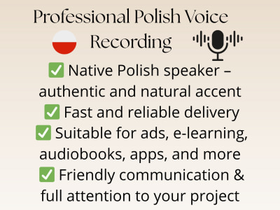 Professional Polish Voice Recording