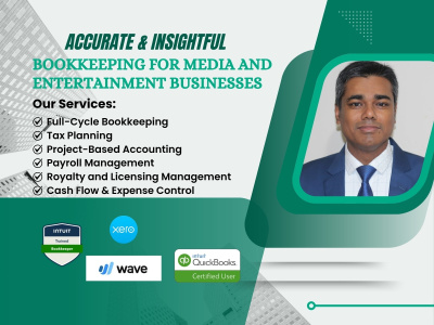 Accurate & Insightful Bookkeeping for Media and Entertainment Businesses